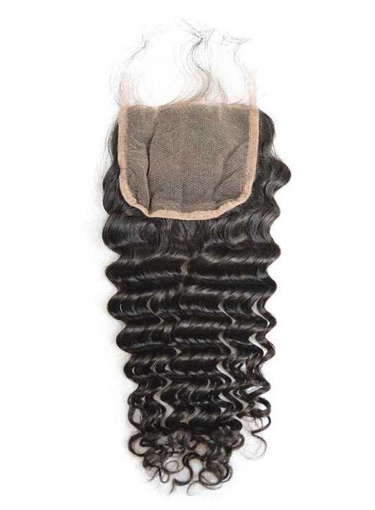 12A Deep Wave Hair 4x4 5x5 HD Lace Closure Undetectable HD Lace Closure