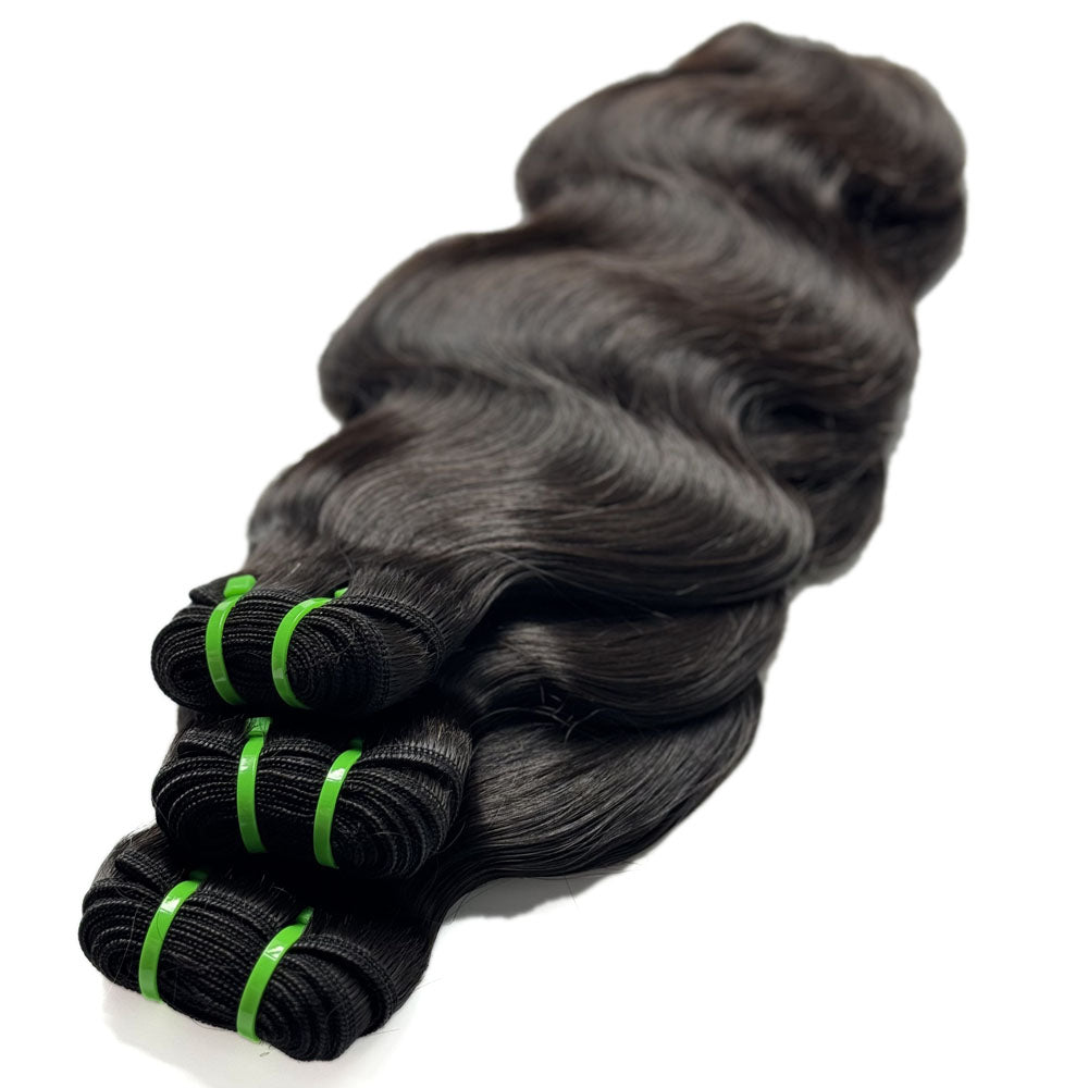 Raw Cambodian Hair Double Drawn Body Wave  3 Bundles