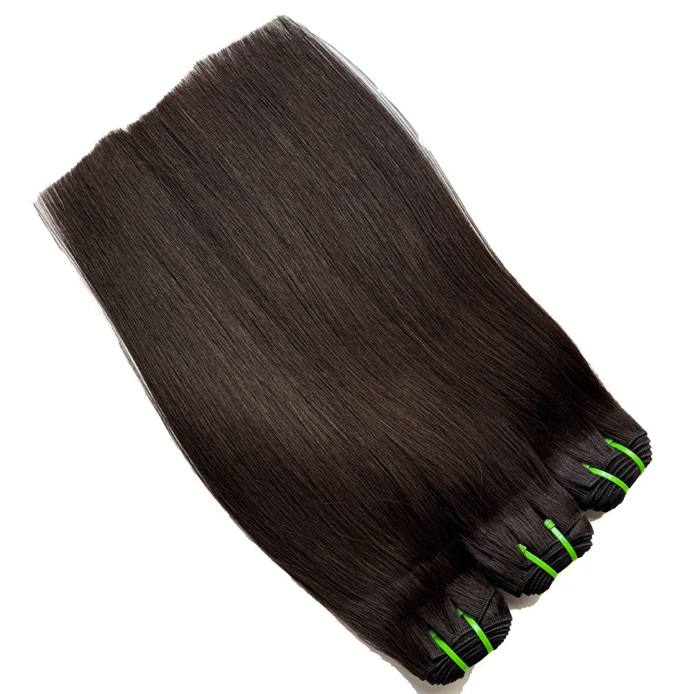 Raw Cambodian Hair Double Drawn Straight 3 Bundles